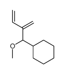 (1-methoxy-2-methylidenebut-3-enyl)cyclohexane结构式