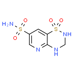 3,4-Dihydro-2H-pyrido[2,3-e][1,2,4]thiadiazine-7-sulfonamide 1,1-dioxide Structure