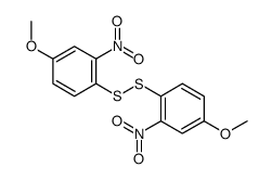 4-methoxy-1-[(4-methoxy-2-nitrophenyl)disulfanyl]-2-nitrobenzene Structure