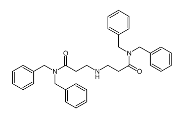 N,N-dibenzyl-3-[[3-(dibenzylamino)-3-oxopropyl]amino]propanamide Structure