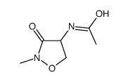 N-(2-Methyl-3-oxoisoxazolidin-4-yl)acetamide结构式