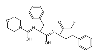 N-[1-[[(3S)-1-fluoro-2-oxo-5-phenylpentan-3-yl]amino]-1-oxo-3-phenylpropan-2-yl]morpholine-4-carboxamide Structure