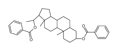 [(3S,5S,8R,9S,10S,13S,14S,17S)-17-[(1S)-1-benzoyloxyethyl]-10,13-dimethyl-2,3,4,5,6,7,8,9,11,12,14,15,16,17-tetradecahydro-1H-cyclopenta[a]phenanthren-3-yl] benzoate Structure