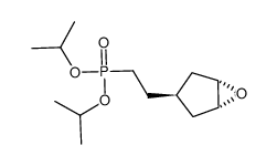 trans-[2-(6-oxa-bicyclo[3.1.0]hex-3-yl)-ethyl]-phosphonic acid diisopropyl ester结构式