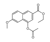 Ethyl 4-acetoxy-6-methoxy-2-naphthoate Structure