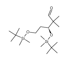 (3S)-3,5-bis-(tert-butyldimethylsilyloxy)-2,2-dimethylpentanal Structure