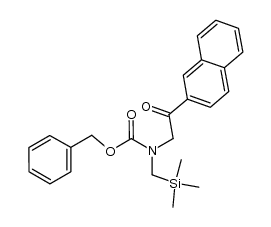 benzyl (2-(naphthalen-2-yl)-2-oxoethyl)((trimethylsilyl)methyl)carbamate结构式