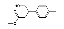 methyl 4-hydroxy-3-(p-tolyl)butanoate结构式