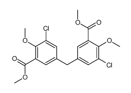 3,3'-dicarbomethoxy-5,5'-dichloro-4,4'-dimethoxydiphenylmethane Structure