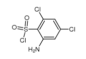 2-amino-4,6-dichloro-benzenesulfonyl chloride结构式