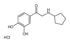 cyclopentyl-[2-(3,4-dihydroxyphenyl)-2-oxoethyl]azanium,chloride Structure