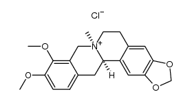 (+/-)-cis-N-methyl-7,8,13,13a-tetrahydroberberinium chloride结构式