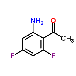 1-(2-氨基-4,6-二氟苯基)乙酮结构式