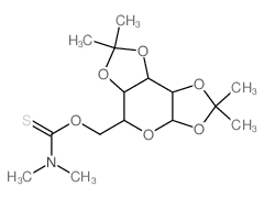 a-D-Galactopyranose,1,2:3,4-bis-O-(1-methylethylidene)-, dimethylcarbamothioate (9CI) Structure