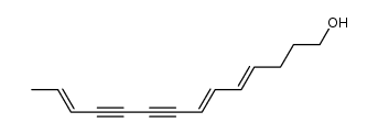 tetradeca-4,6,12-trien-8,10-diyn-1-ol结构式