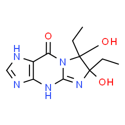 9H-Imidazo[1,2-a]purin-9-one,6,7-diethyl-1,4,6,7-tetrahydro-6,7-dihydroxy- (9CI)结构式