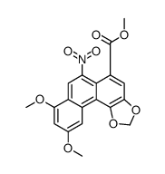 methyl 8,10-dimethoxy-6-nitronaphtho[2,1-g][1,3]benzodioxole-5-carboxylate结构式