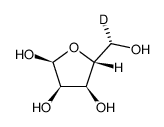 α-D-Ribofuranose-(S)-hydroxymethyl-d结构式