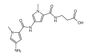 N-[4-(4-amino-1-methyl-pyrrole-2-carbonylamino)-1-methyl-pyrrole-2-carbonyl]-β-alanine Structure