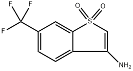 Benzo[b]thiophen-3-amine, 6-(trifluoromethyl)-, 1,1-dioxide Structure