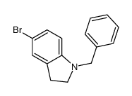 1-benzyl-5-bromo-2,3-dihydroindole Structure