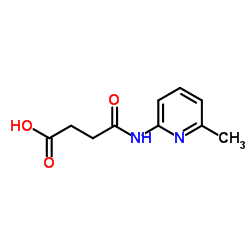 4-[(6-Methyl-2-pyridinyl)amino]-4-oxobutanoic acid Structure