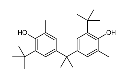2-tert-butyl-4-[2-(3-tert-butyl-4-hydroxy-5-methylphenyl)propan-2-yl]-6-methylphenol结构式