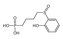 4-(2-hydroxyphenyl)sulfinylbutylphosphonic acid结构式