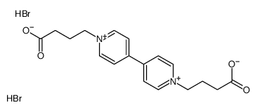 4-[4-[1-(3-carboxypropyl)pyridin-1-ium-4-yl]pyridin-1-ium-1-yl]butanoic acid,dibromide结构式