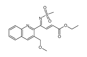 ethyl (2E)-4-(3-(methoxymethyl)quinolin-2-yl)-4-((methylsulfonyl)imino)but-2-enoate结构式