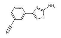 3-(2-AMINO-THIAZOL-4-YL)-BENZONITRILE结构式