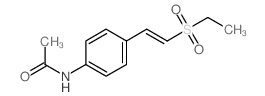 Acetamide, N-[4-[2-(ethylsulfonyl)ethenyl]phenyl]-结构式