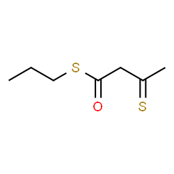 3-Thioxobutanethioic acid S-propyl ester structure
