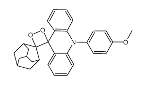 10-(4-methoxyphenyl)dispiro[acridine-9(10H),3'-[1,2]dioxetane-4',2''-tricyclo[3.3.1.13,7]decane] Structure