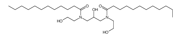 N-[3-[dodecanoyl(2-hydroxyethyl)amino]-2-hydroxypropyl]-N-(2-hydroxyethyl)dodecanamide结构式