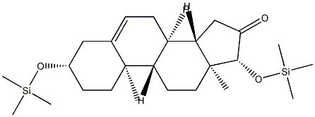 3β,17β-Bis(trimethylsiloxy)androst-5-en-16-one结构式