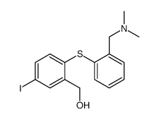 [2-[2-[(dimethylamino)methyl]phenyl]sulfanyl-5-iodophenyl]methanol结构式