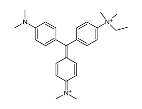 N,N-Dimethyl-4-[α-[4-(dimethylamino)phenyl]-4-(ethyldimethylaminio)benzylidene]-2,5-cyclohexadiene-1-ylideneiminium picture