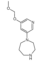 1-(5-methoxymethoxypyridin-3-yl)-[1,4]diazepane结构式