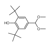 3,5-di-tert-butyl-4-hydroxybenzaldehyde dimethyl acetal Structure