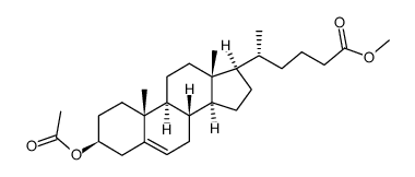 methyl 3-acetoxy-23a-homo-5-cholen-24-oate Structure