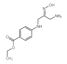 Benzoic acid,4-[[3-amino-2-(hydroxyimino)propyl]amino]-, ethyl ester Structure
