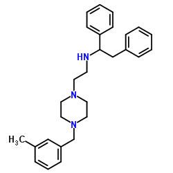1-[2-[(1,2-Diphenylethyl)amino]ethyl]-4-(3-methylbenzyl)piperazine结构式