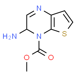 Thieno[2,3-b]pyrazine-7-carboxylic acid, 6-amino-, methyl ester (9CI) Structure