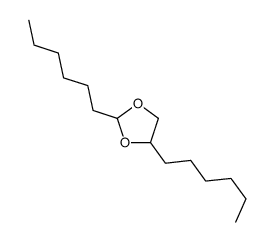 2,4-dihexyl-1,3-dioxolane Structure