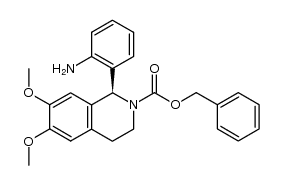 (S)-benzyl 1-(2-aminophenyl)-6,7-dimethoxy-3,4-dihydroisoquinoline-2(1H)-carboxylate Structure