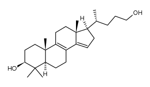 4,4-dimethyl-5α-chola-8,14-dien-3β,24-diol Structure