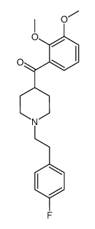 4-[1-oxo-1-(2,3-dimethoxyphenyl)methyl]-N-2-(4-fluorophenylethyl)piperidine Structure