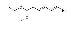 6,6-diethoxy-1-bromohexa-3,5-diene结构式