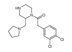 2-(3,4-dichlorophenyl)-1-[(2S)-2-(pyrrolidin-1-ylmethyl)piperazin-1-yl]ethanone结构式